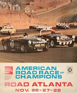 Poster American Road Race of Champs Road Atlanta 1971 (26,5"x22) - Foto 1 di 1