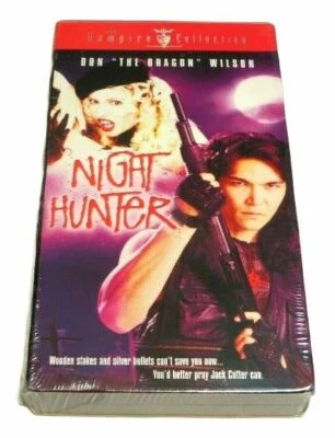 NIGHT HUNTER VHS video tape SEALED Seal vampire collection Don Dragon Wilson - Image 1 of 4
