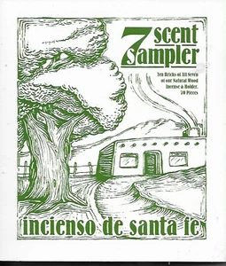 Incienso de Santa Fe Seven Scent Sampler 70 Bricks & Holder - Picture 1 of 3