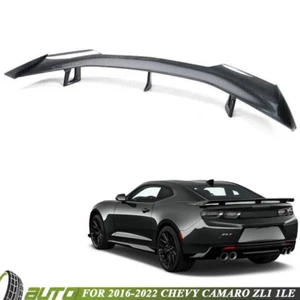 For 2016-2022 Chevy Camaro ZL1 1LE Rear Trunk Spoiler Wing Carbon Fiber Style - Picture 1 of 13