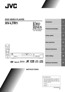 JVC XV-LTR1 DVD Player Owners Instruction Manual Reprint - Picture 1 of 1