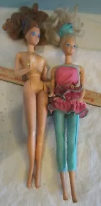 Lotto 2 Barbie bionde Mattel vintage - CAPELLI ROSSI 1966 - Foto 1 di 5
