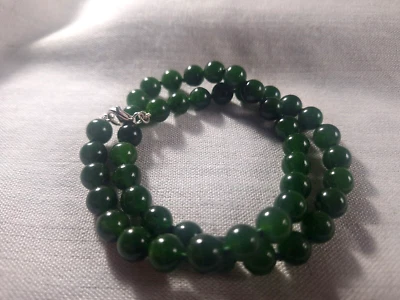 Collana in giada e argento - Immagine 1 di 4