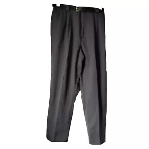 Vintage D.k. Gold Women Pants Size 16 Grey Pleated Tapered Pockets Deadstock - Picture 1 of 8