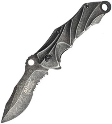 Knife MTECH 8.50" Overall Spring Assisted knife Stonewashed Liner lock MT-A888SW - Image 1 of 4