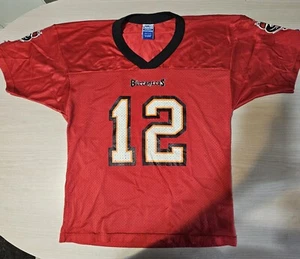Tampa Bay Buccaneers Trent Dilfer Jersey Youth Medium Champion Red Vintage  - Picture 1 of 5