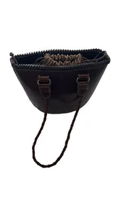 vintage leather drawstring bucket bag - Picture 1 of 8