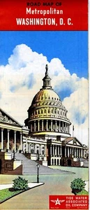 1952 Tide Water Associated Road Map: Washington, D. C. NOS - Bild 1 von 1