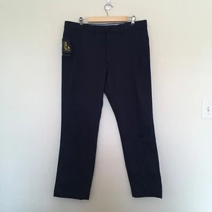 Polo Ralph Lauren US Open Chino Golf Pants Mens 36x 29.5 Navy Blue Wicking $148 - Picture 1 of 18