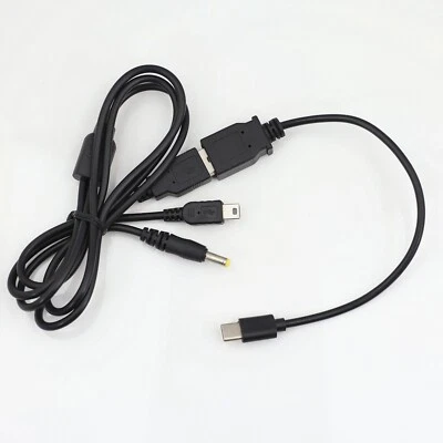 USB-C USB Type C Charging Cable Lead for SONY PSP PlayStation 3 PS3 Controller - Image 1 of 3