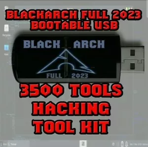 BLACKARCH LIVE USB -PRO HACKING OPERATING SYSTEM -2500+TOOLS FOR ETHICICAL HACK - Picture 1 of 1