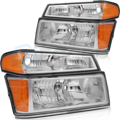 Conjunto de faros delanteros izquierdo + derecho para Chevy Colorado GMC Canyon 2004-2012 Foto 1 de 4