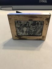 Small Brass Vintage Photo Frame With Vintage Harrods Picture Card