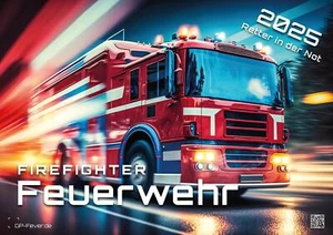 FIREFIGHTER - Retter in der Not - Feuerwehr - 2025 - Kalender DIN A2 - Bild 1 von 14