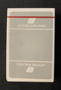 Mazo sellado vintage gris de naipes de United Airlines - Imagen 1 de 6