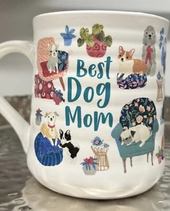 Dog Mom Mug For “Best Dog Mom” Mother's Day Gift ADORABLE ! Colorful & Fun! - Picture 1 of 2