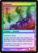 Gomazoa FOIL Zendikar HEAVILY PLD Blue Uncommon MAGIC GATHERING CARD ABUGames