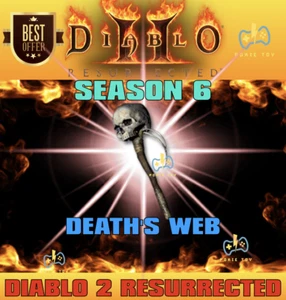 DIABLO 2 RESURRECTED🔥SEASON 6🔥Death's Web Deaths Web Death Web🔥D2R LADDER - Picture 1 of 1