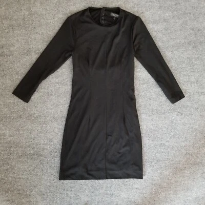 Vestido de mujer Rag & Bone pequeño negro línea A espalda abierta negro mini botón a presión cremallera Foto 1 de 4