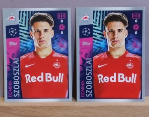 2019 Topps Champions League #412 DOMINIK SZOBOSZLAI Rookie RC Soccer Stickers x2