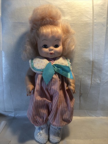 1972 Horseman Horsman Sleeping Eyes Baby Toy Doll Pink Suit W Bow