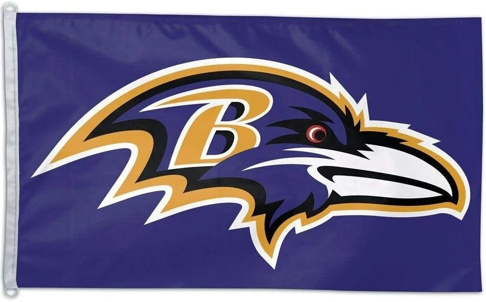 Bandera de los Cuervos 3X5 Baltimore Raven Banner NFL Fútbol Americano Envío Rápido a EE. UU. Foto 1 de 3