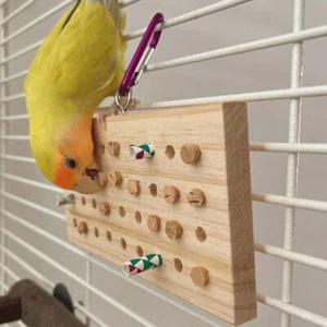 Jaula para pájaros juguete pájaros del amor juguetes naturales loro colgante periquito para - Imagen 1 de 12