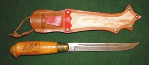 Vintage " Iisakki Järvenpää" of Finland 10 1/2" Moose Hunt Puukko - Picture 1 of 7