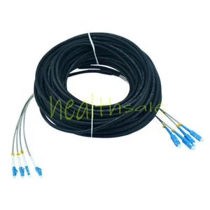10M Field Outdoor Cable LC-SC UPC 4 Strand 9/125 SingleMode Fiber Patch Cord - Afbeelding 1 van 1
