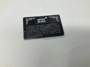 Montblanc Vintage garantía - Imagen 1 de 2