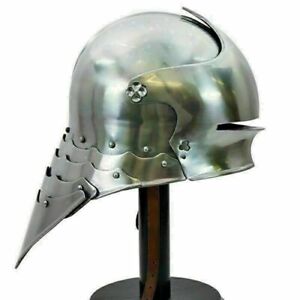 Medieval Knight Norman Viking German Sallet Helmet European Close Knight