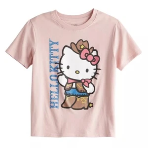 New Hello Kitty Sanrio Hybrid Apparel Western Cowgirl Tee Shirt M Medium 8 NWT - Picture 1 of 1