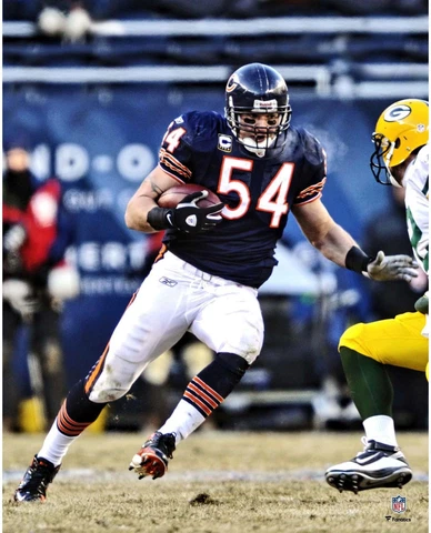 Brian Urlacher Chicago Bears Unsigned Interception Photograph Cover