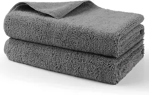 Professional Large Microfiber Car Drying Towels 2 Pack, Lint Free, Scratch Free, - Picture 1 of 11
