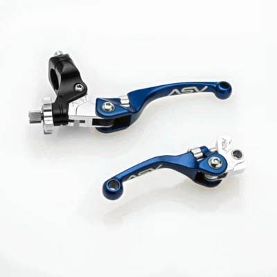 1996-2004 Honda XR400R ASV Inventions F4 Brake & Clutch Lever PAIR PACK Blue - Image 1 of 4