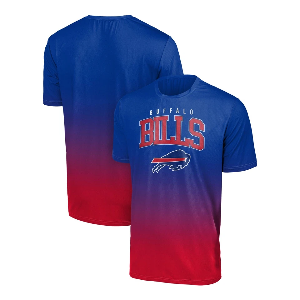 Camisa Buffalo Bills FOCO NFL Gradiente Guardia Erupciones, Azul Real/Rojo, ENVÍO GRATUITO Foto 1 de 1