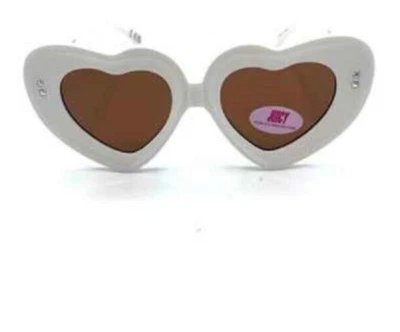 Óculos de sol Juicy Couture armação branca em forma de coração Majesty novo com etiquetas X71163 - Imagem 1 de 4