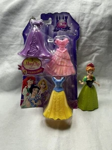 Disney Princess Magic Clip Doll Dress Set Polly Pocket Frozen Princess Anna 2012 - Picture 1 of 13