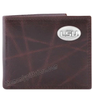 ZEP PRO Louisiana State Tigers LSU Falten Leder faltbare Geldbörse Dose Geschenkbox - Bild 1 von 3