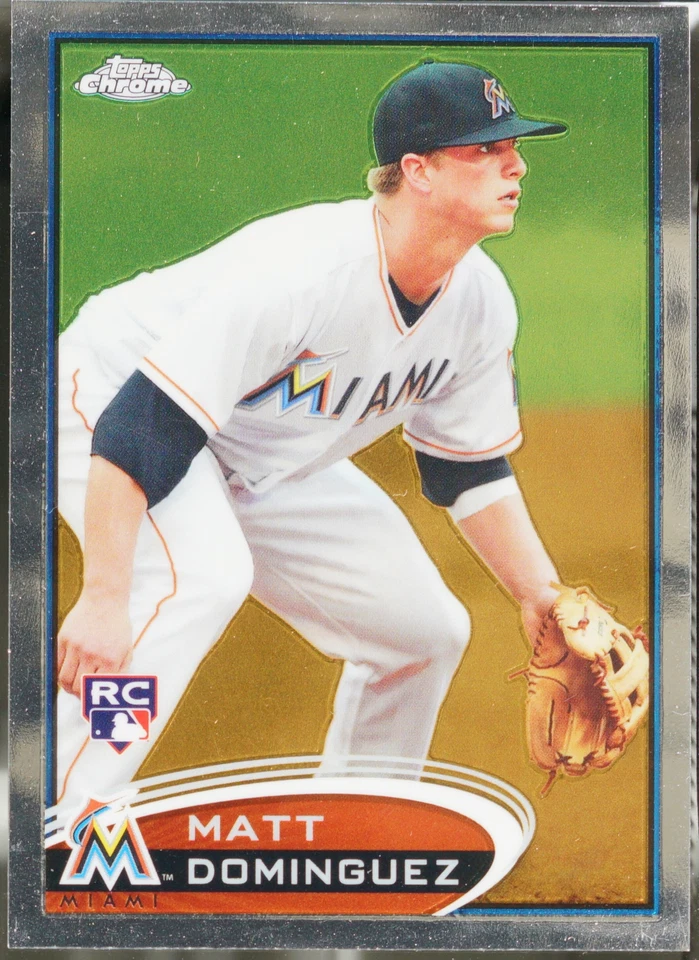 2012 Topps Chrome Baseball Matt Dominguez #159 NM - Image 1 of 1
