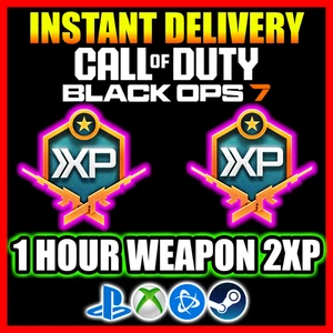[1 Stunde] Call of Duty: BLACK OPS 7 2WXP DOPPELWAFFE XP | BO7 COD 2XP CODE - Bild 1 von 1