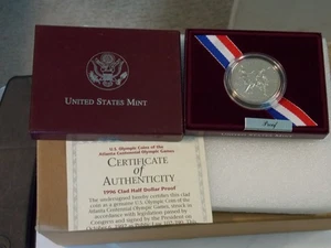1996 S CLAD HALF DOLLAR SOCCER PROOF - Bild 1 von 2