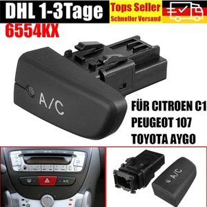 Knopf Schalter Klimaanlage AC 6554KX FÜR CITROEN C1 PEUGEOT 107 TOYOTA AYGO DE - Bild 1 von 10