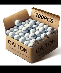 Caiton 100pcs 2-Layer Golf Balls - 332 Dimple, Spin Control, Durable, - Picture 1 of 4