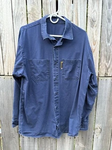 Benchmark FR Shirt Mens L Reg Blue Lowdown 1045FR Button Down Shirt - Picture 1 of 9
