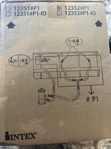 Intex Pool Pump Kit Model 12352#P1 with Hoses and Fittings – New in Box - Picture 1 of 4