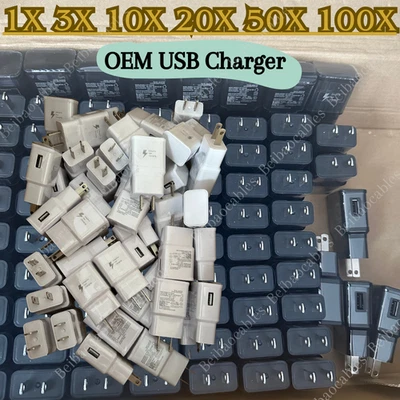 Carregador de parede USB rápido adaptável a granel adaptador de energia bloco EUA para Samsung - Imagem 1 de 4