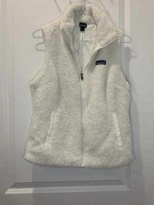 Chaleco Patagonia Para Mujer Med Los Gatos Blanco Cremallera Completa Sin Mangas Gorpcore Exterior Foto 1 de 4