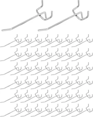 QWORK® 60X ganci per pannello forato portautensili, ganci da parete per attrezzi - Immagine 1 di 4