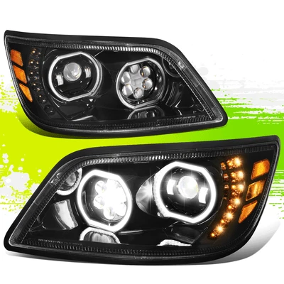 Faros proyectores LED completos para Hino 338 268 258 238 185 06-17 negro L+R Foto 1 de 4